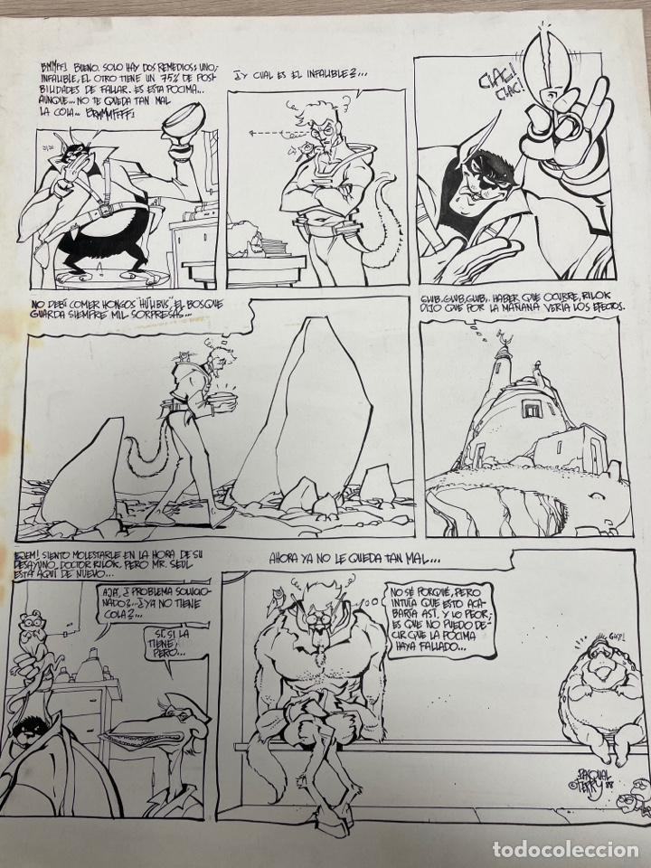 C&oacute;mics: Dibujo Original de Pasqual Ferry A&ntilde;o 1988 - Foto 2
