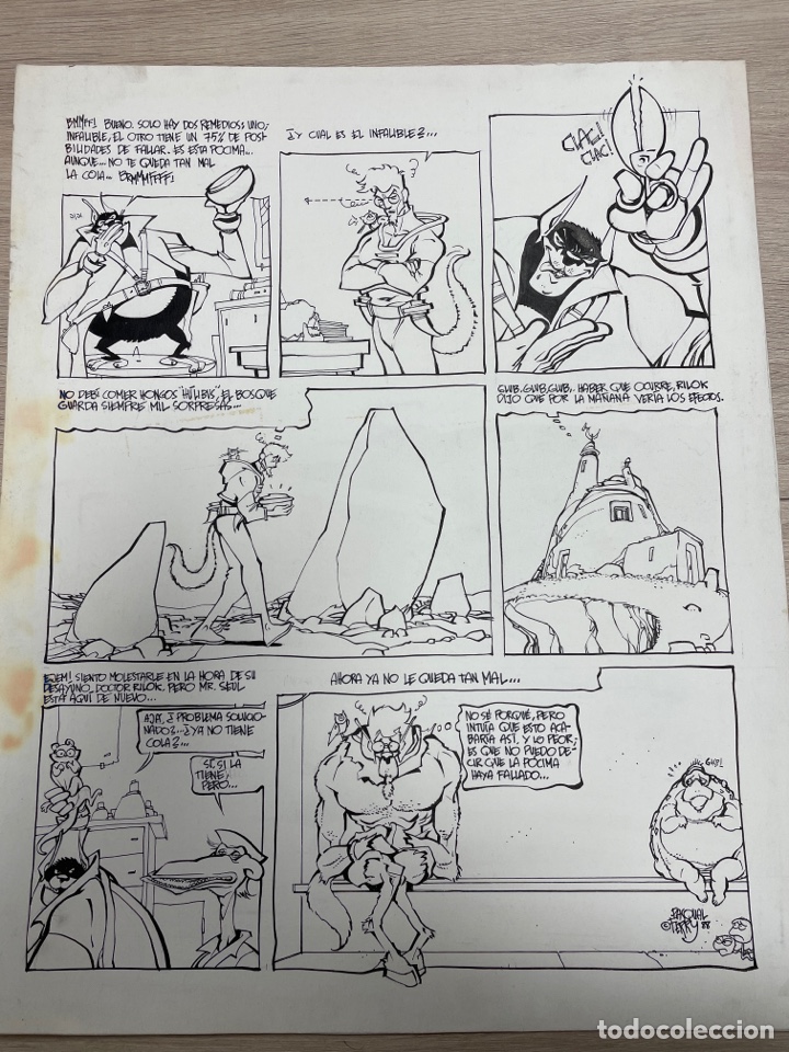 C&oacute;mics: Dibujo Original de Pasqual Ferry A&ntilde;o 1988 - Foto 1