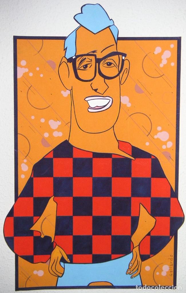 C&oacute;mics: Dibujo / Ilustraci&oacute;n original Miguel Gallardo (&iquest;Buddy Holly?) - Foto 1
