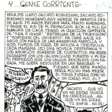 Cómics: DIBUJO ORIGINAL DE MIGUEL GALLARDO - Y...GENTE CORRIENTE. Lote 346692913