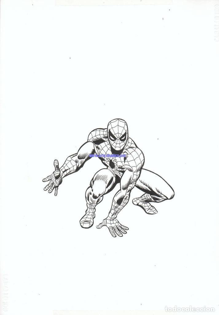 dibujo original de eduardo alpuente: spiderman - Buy Art comics on  todocoleccion