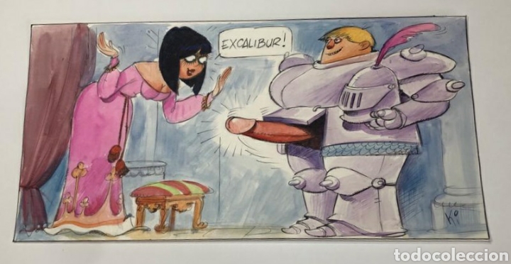 C&oacute;mics: KILLIAN. TIRA ORIGINAL DE LIBITA PUBLICADA EN LIB. - Foto 1