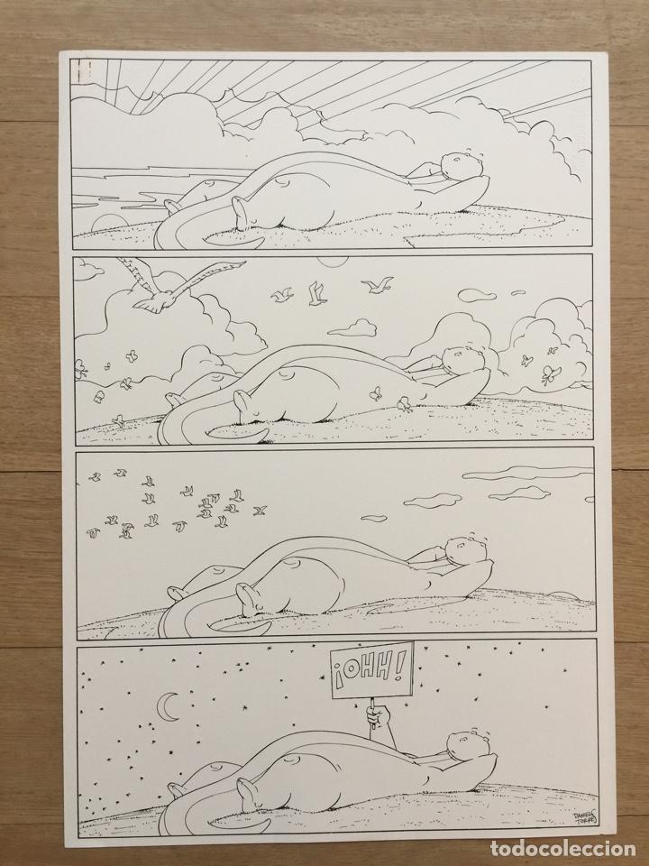 TOM DESCANSA ORIGINAL PAGE INK AND PENCIL BY Daniel Torres 35 x 50 cm. | todocoleccion (Buy It Now)