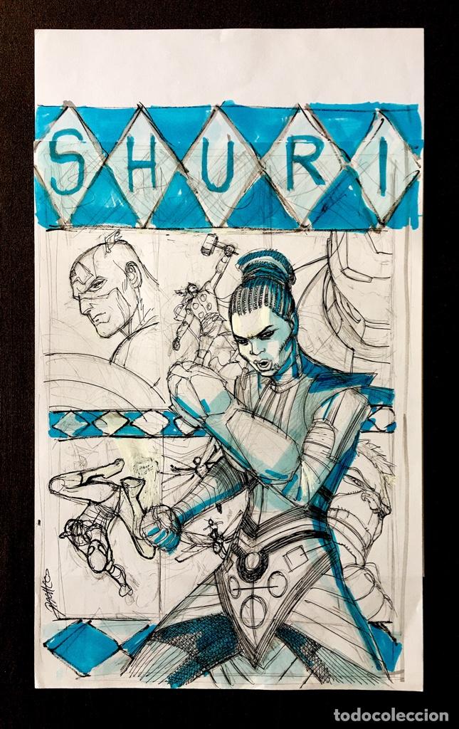 C&oacute;mics: SHURI ISSUE 1 COVER MARVEL PRELIM BY Carlos Pacheco - Foto 1