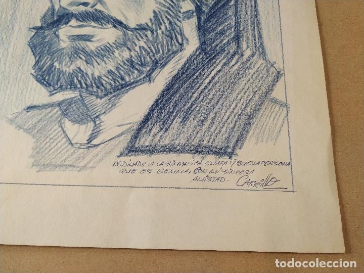 C&oacute;mics: DIBUJO ORIGINAL DE CARRILLO - DEDICADO - Foto 2