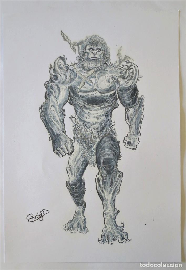 C&oacute;mics: DIBUJO ORIGINAL - ROGER BONET - MONSTERS - Foto 1
