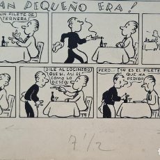 Fumetti: BENEJAM- ”¡TAN PEQUEÑO ERA!” ORIGINAL FIRMADO. Lote 357231970