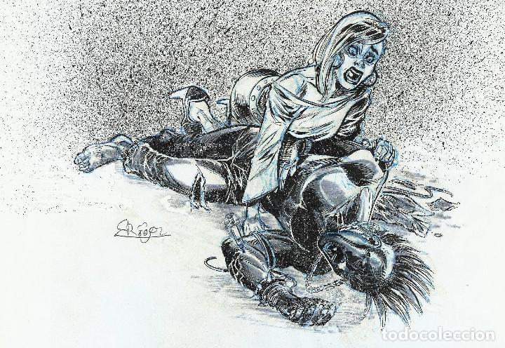 C&oacute;mics: DIBUJO ORIGINAL - ROGER BONET - ORIGINAL DRAWING - Foto 1