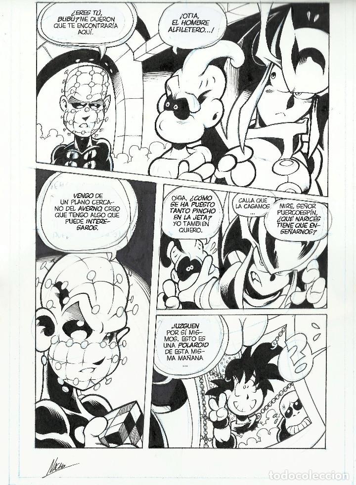 C&oacute;mics: PAGINA ORIGINAL - DRAGON FALL - NACHO - ORIGINAL ART - PINHEAD - Foto 1