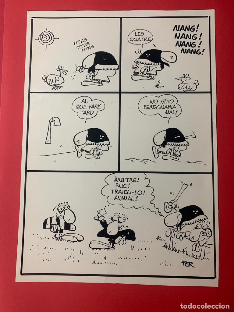 C&oacute;mics: P&aacute;gina original, dibujo a tinta de FER - Foto 1