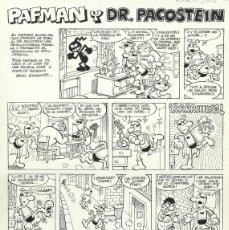 Cómics: 4 PAGINAS ORIGINAL PAFMAN COMPLETA CON DR. PACOSTEIN - CERA. Lote 369113106
