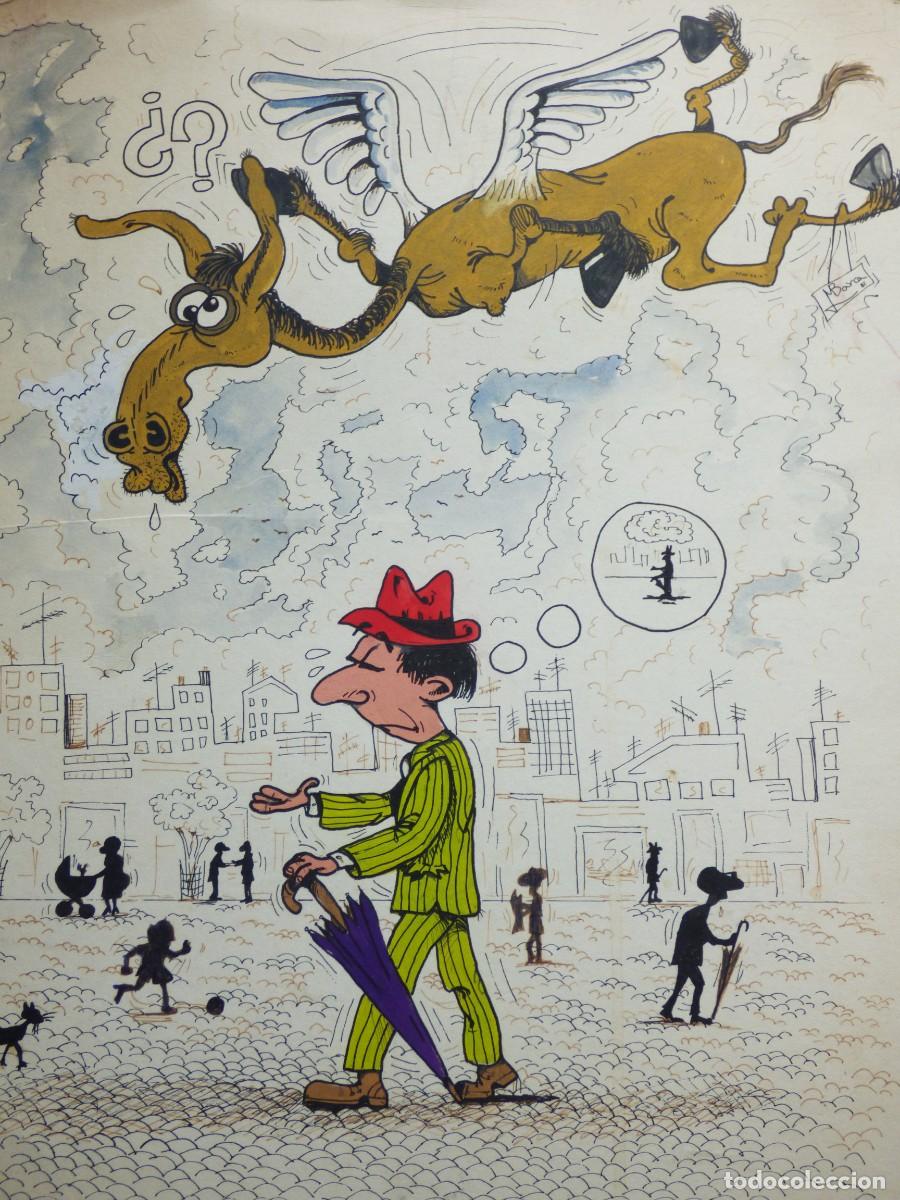 C&oacute;mics: DIBUJO ORIGINAL FIRMADO J. BARCA. (JAVIER BARC&Aacute;IZTEGUI) EN 1982