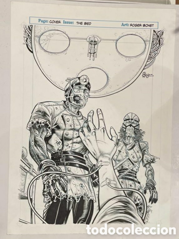 C&oacute;mics: ROGER BONET. PORTADA ORIGINAL THE BED - Foto 1