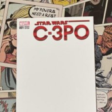 Cómics: STAR WARS C-3 PO #1 BLANK COVER VARIANT MARVEL COMICS EDICION LIMITADA