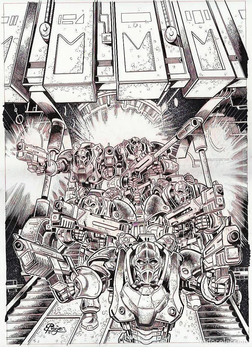C&oacute;mics: ROGER BONET - ORIGINAL DRAWING - WARHAMMER - Foto 1