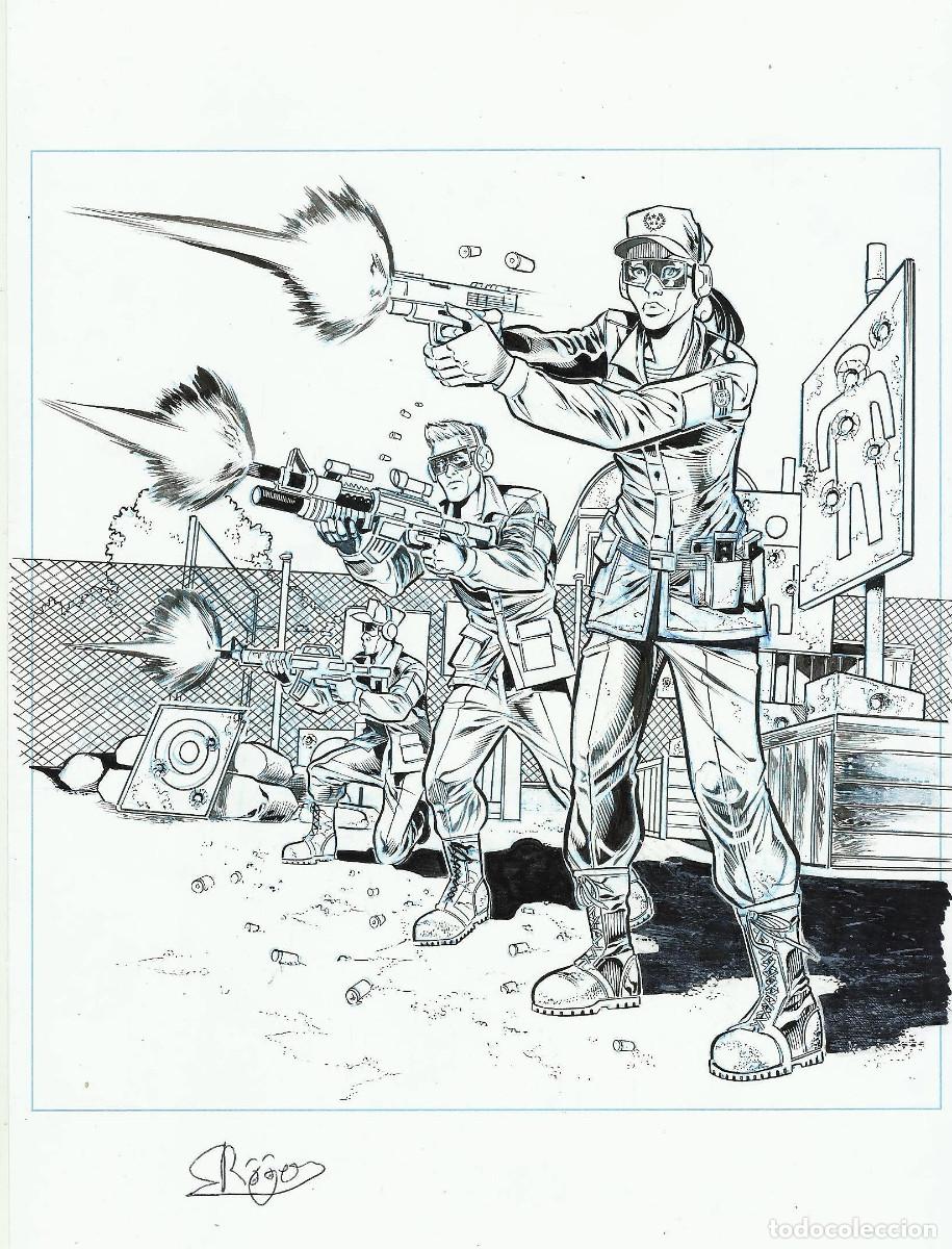 C&oacute;mics: ROGER BONET - ORIGINAL DRAWING - VENOM ASSAULT - ROL GAME - Foto 1