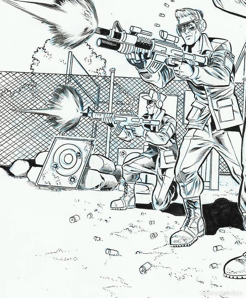 C&oacute;mics: ROGER BONET - ORIGINAL DRAWING - VENOM ASSAULT - ROL GAME - Foto 3