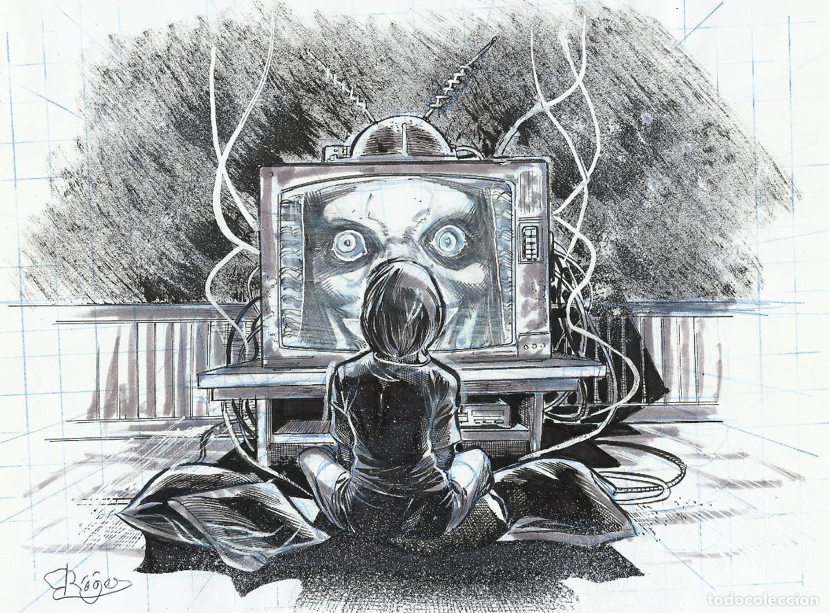 C&oacute;mics: ROGER BONET - ORIGINAL DRAWING - POLTERGEIST - DIBUJO ORIGINAL - Foto 1