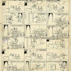 Cómics: DIBUJO ORIGINAL DE JOSEP COLL - RUIDOS EN LA NOCHE, TBO N.2160 P.18
