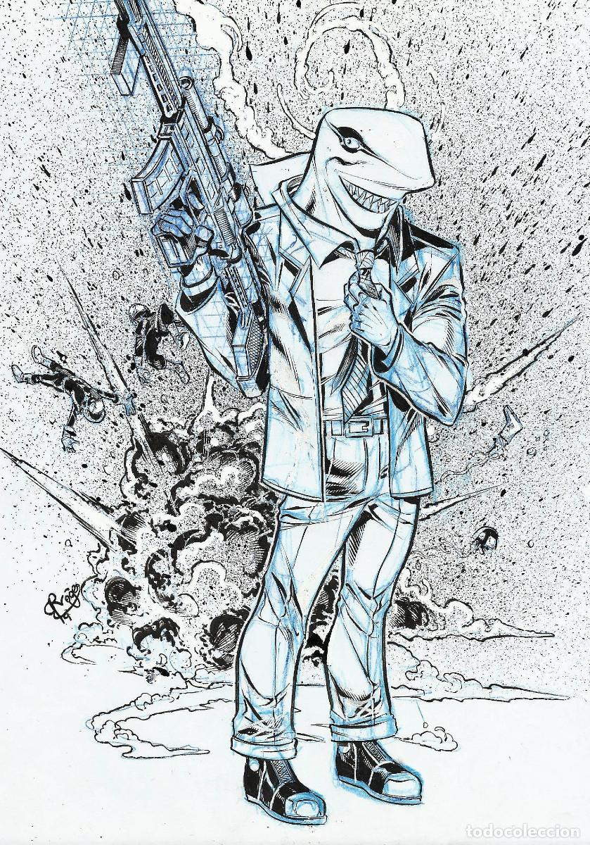 C&oacute;mics: DIBUJO ORIGINAL - ROGER BONET - Bite - Foto 1