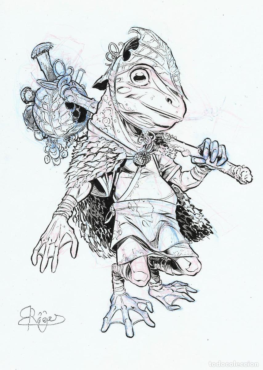 C&oacute;mics: DIBUJO ORIGINAL - ROGER BONET - MONSTER - Foto 1