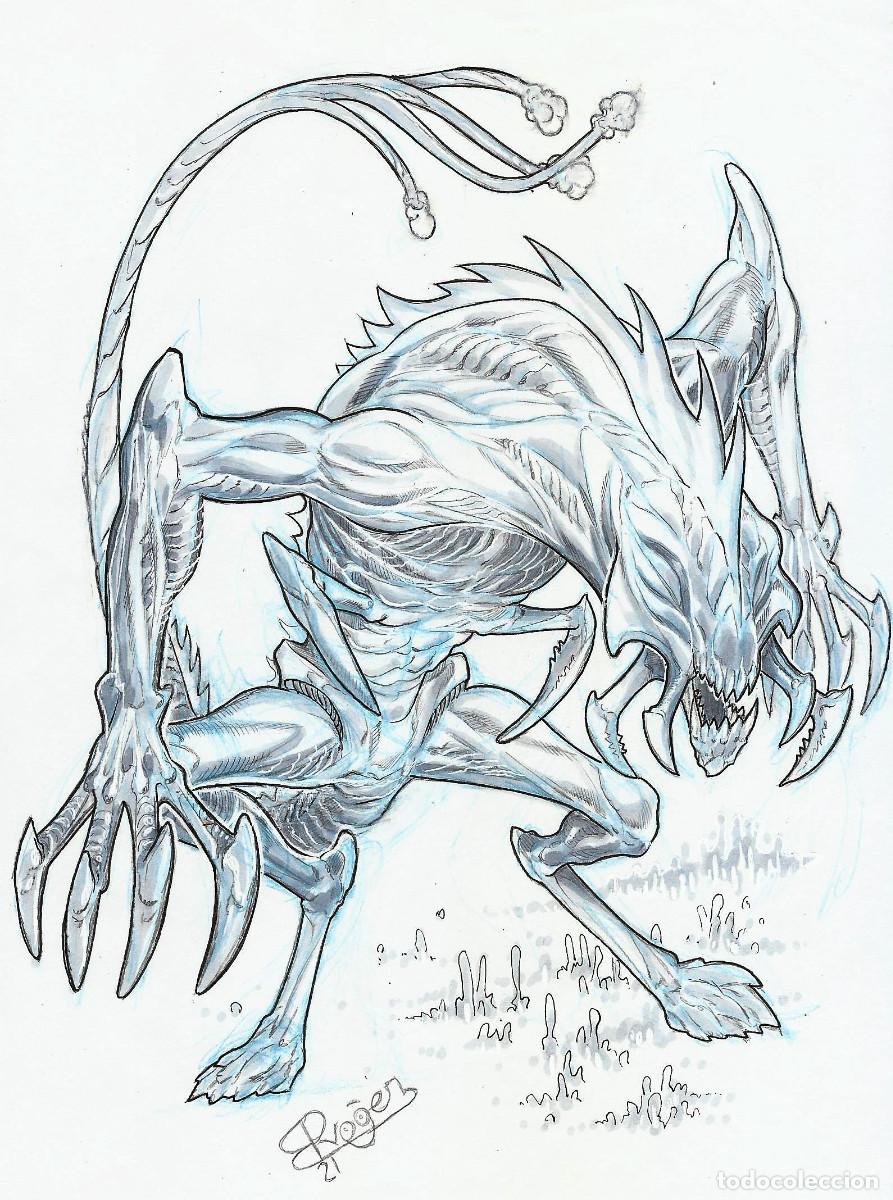 C&oacute;mics: DIBUJO ORIGINAL - ROGER BONET - MONSTER - Foto 1