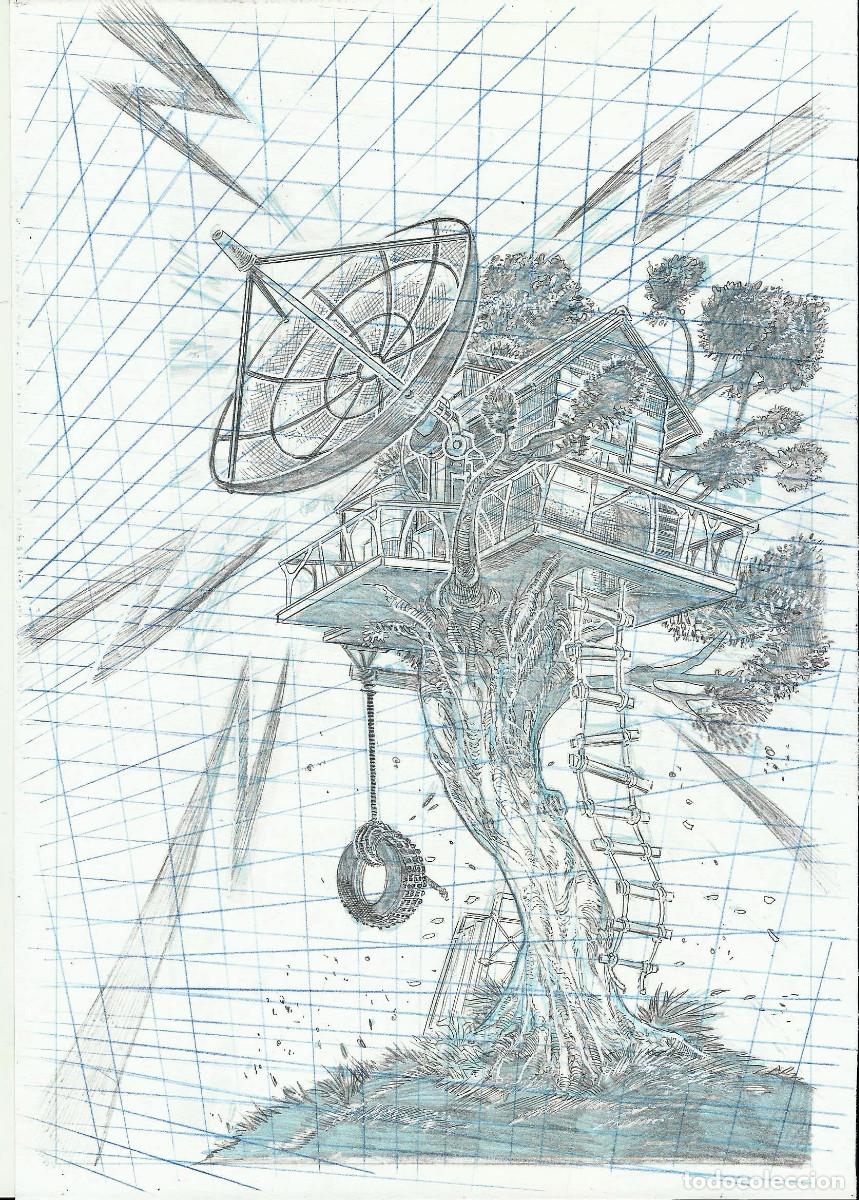 C&oacute;mics: DIBUJO ORIGINAL - CASA - HOUSE - ORIGINAL DRAWING - - Foto 1