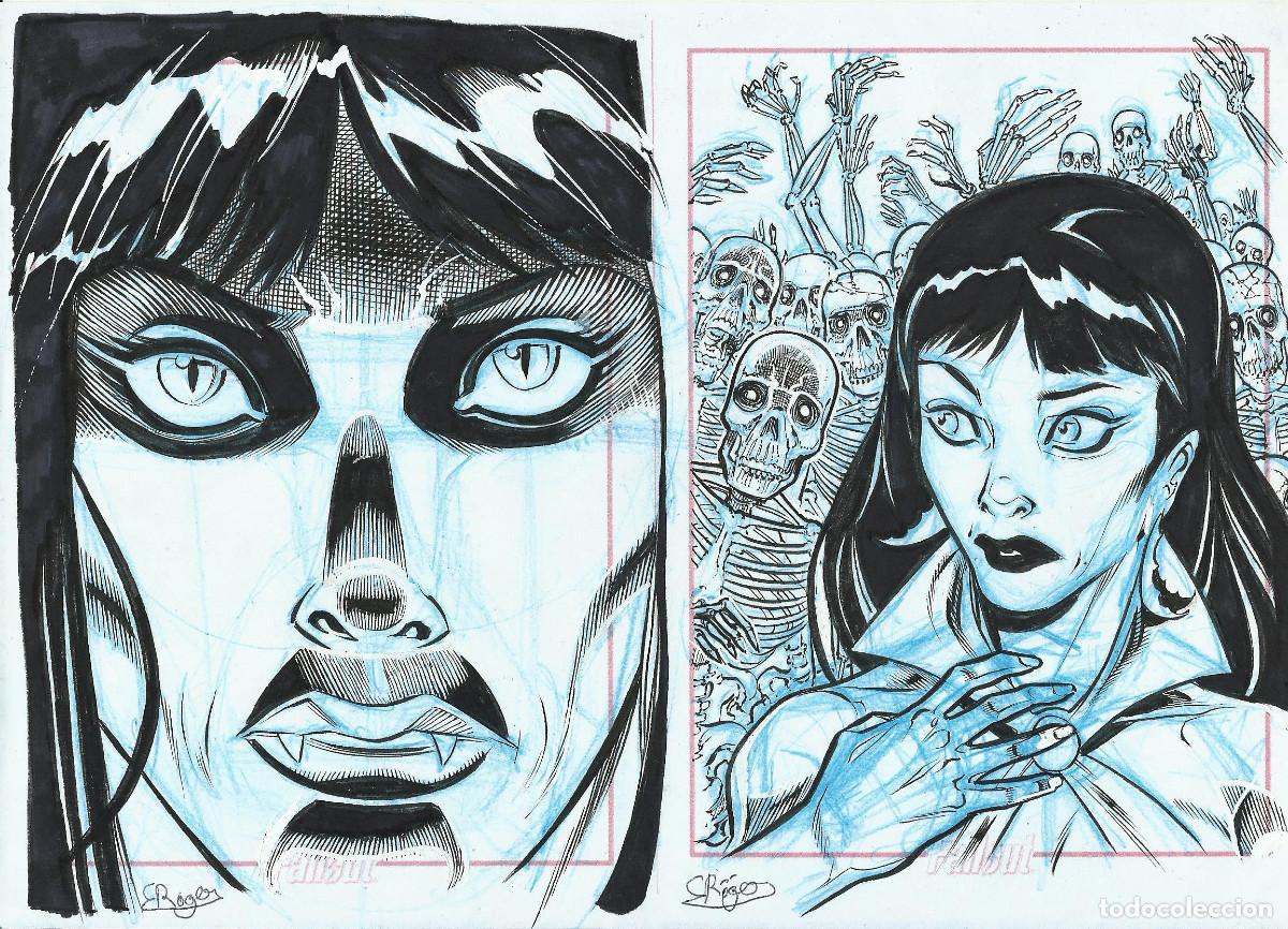 C&oacute;mics: ROGER BONET - VAMPIRELLA - DIBUJO ORIGINAL - Foto 1