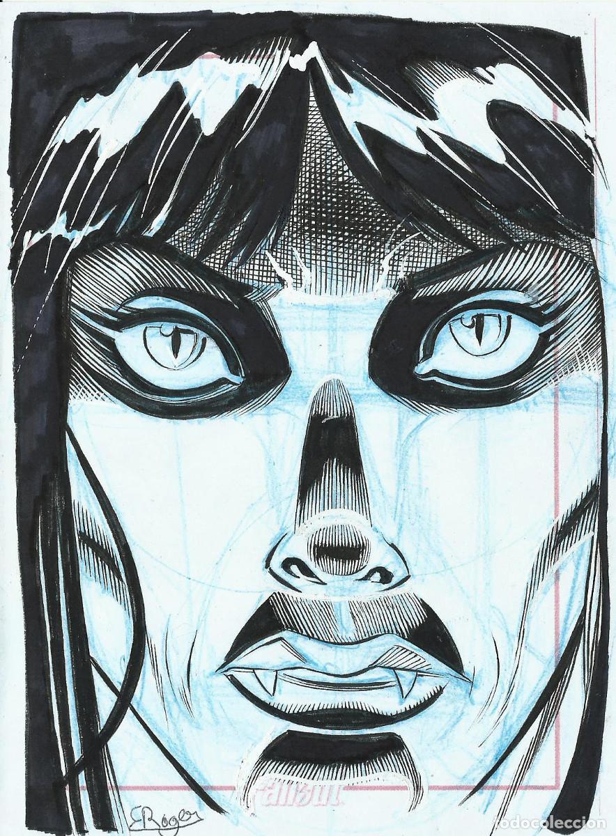 C&oacute;mics: ROGER BONET - VAMPIRELLA - DIBUJO ORIGINAL - Foto 2
