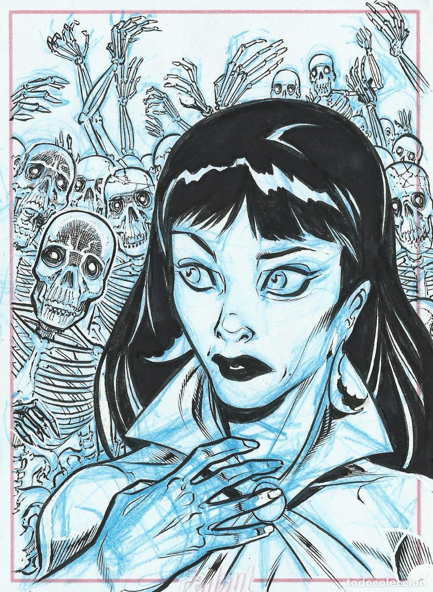 C&oacute;mics: ROGER BONET - VAMPIRELLA - DIBUJO ORIGINAL - Foto 3