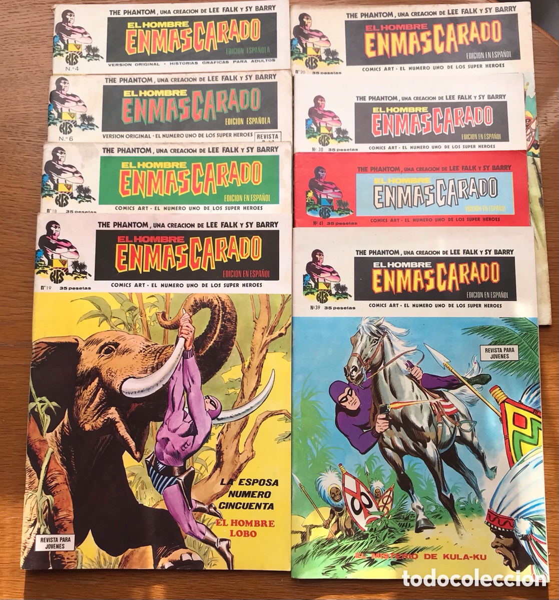 C&oacute;mics: El hombre enmascarado. C&oacute;mic. Lote de 8 ejemplares. - Foto 1