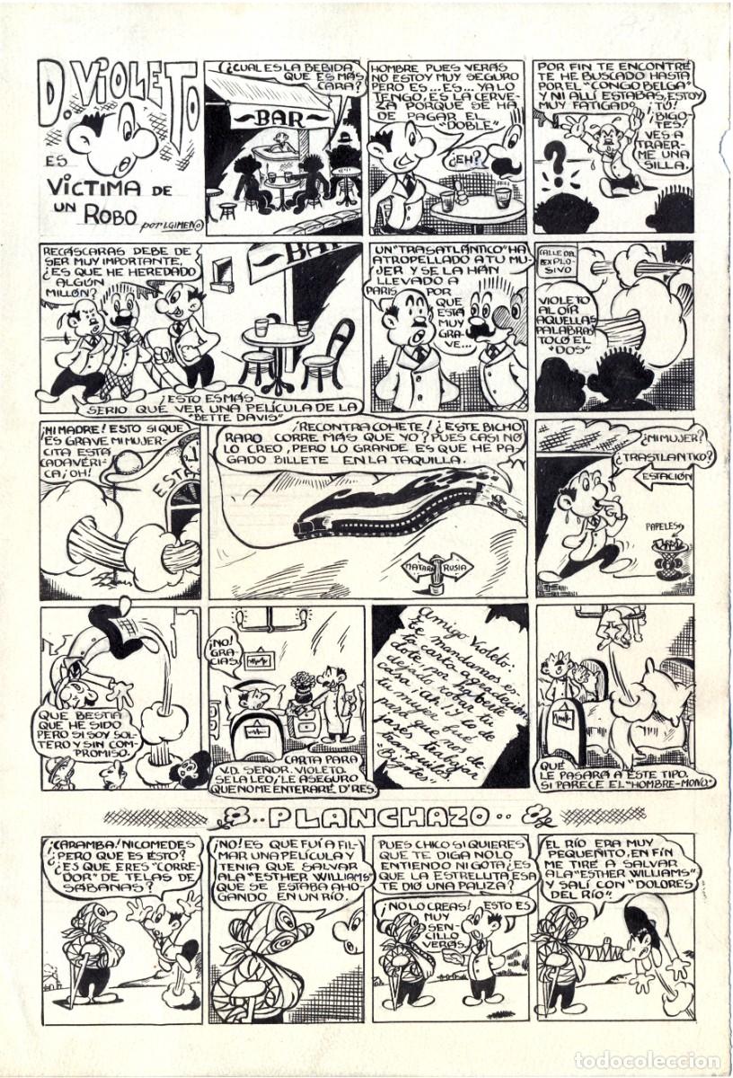 C&oacute;mics: P&Aacute;GINA ORIGINAL DE IRANZO, A&Ntilde;OS 40 - Foto 1