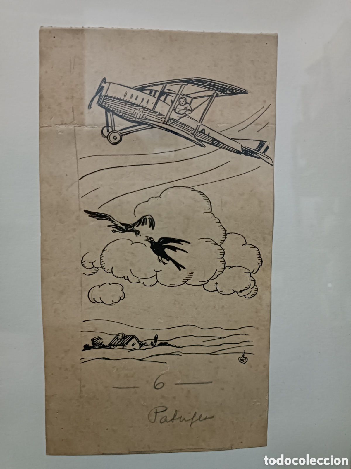 C&oacute;mics: Dibujo original Cornet, publicado en Patufet - Foto 1