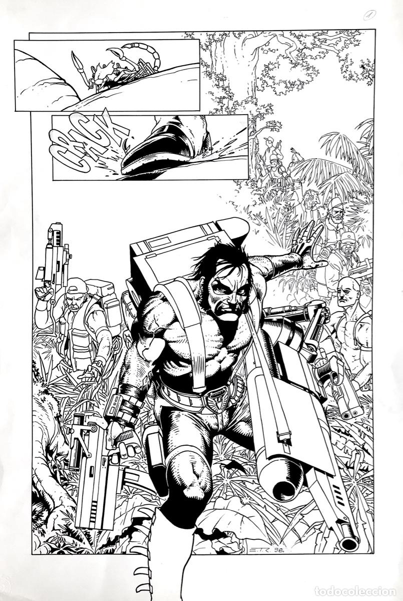 C&oacute;mics: Esad Ribic , Code Name: Scorpio # 1 page 1 splash !! - Foto 1