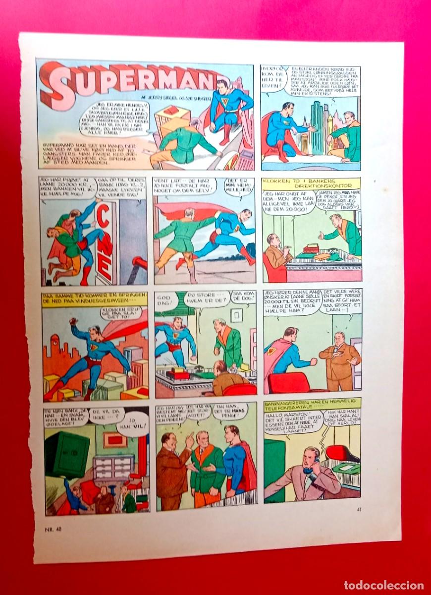 C&oacute;mics: SUPERMAN - 1940 - DANMARK - DINAMARCA - 1 PAGINAS IMPRESA - Foto 3