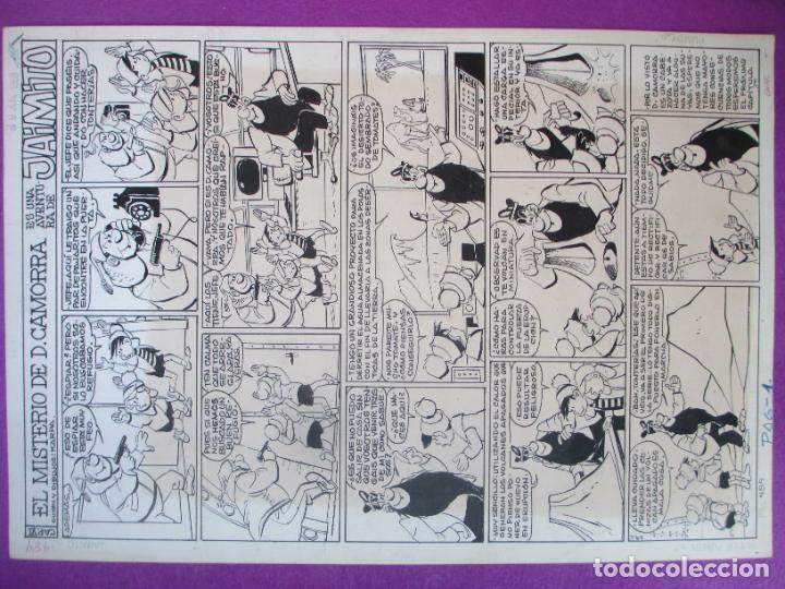 DIBUJO ORIGINAL PLUMILLA EL MISTERIO DE D. CAMORRA UNA AVENTURA DE JAIMITO KARPA 1 HOJA 1968 S60 | todocoleccion (Buy It Now)
