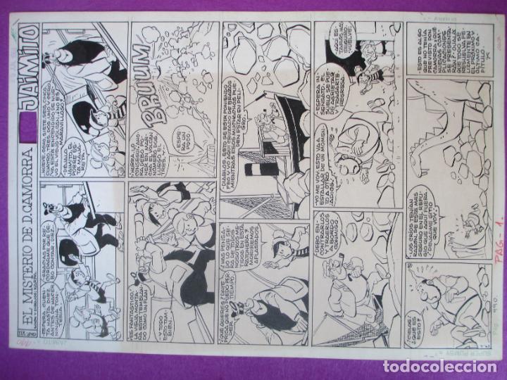 DIBUJO ORIGINAL PLUMILLA EL MISTERIO DE D. CAMORRA AVENTURA DE JAIMITO KARPA 1 HOJA 1968 CAP. VIIS59 | todocoleccion (Buy It Now)