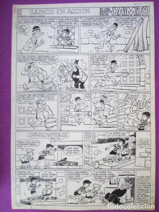 DIBUJO ORIGINAL PLUMILLA SABIOS EN ACCION AVENTURA DE JAIMITO KARPA 1 HOJA 1968 CAP. V S57 | todocoleccion (Buy It Now)