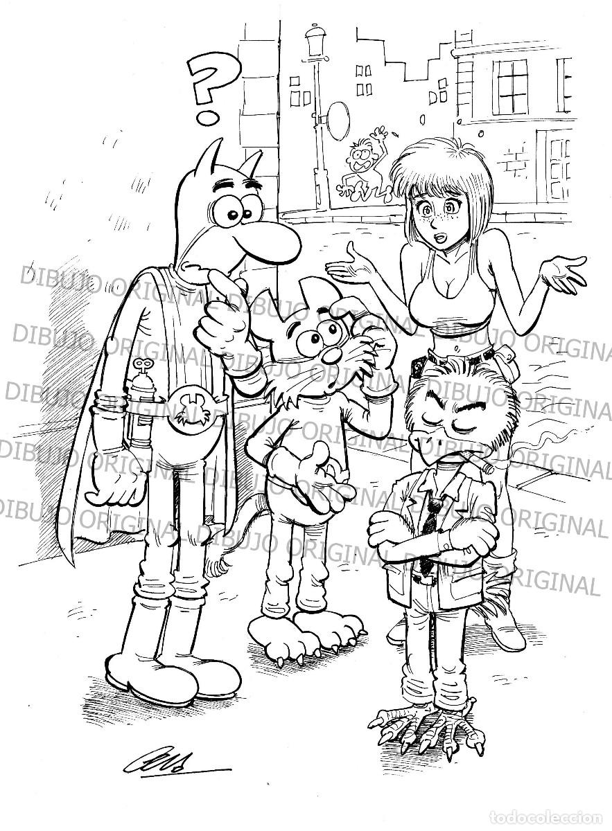C&oacute;mics: DIBUJO ORIGINAL - PAFMAN - CERA - Foto 1