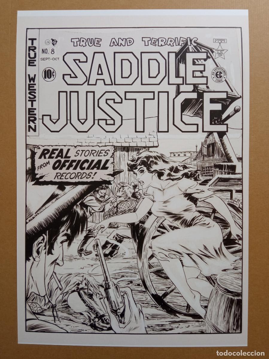 C&oacute;mics: Saddle Justice N&ordm; 8 / Saddle Romances N&ordm; 9 - Facsimile covers [EC Comics] - Foto 1