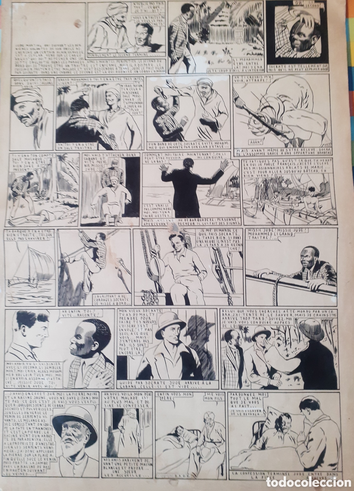 C&oacute;mics: PAGINA DE COMIC ORIGINAL TINTA - Foto 6