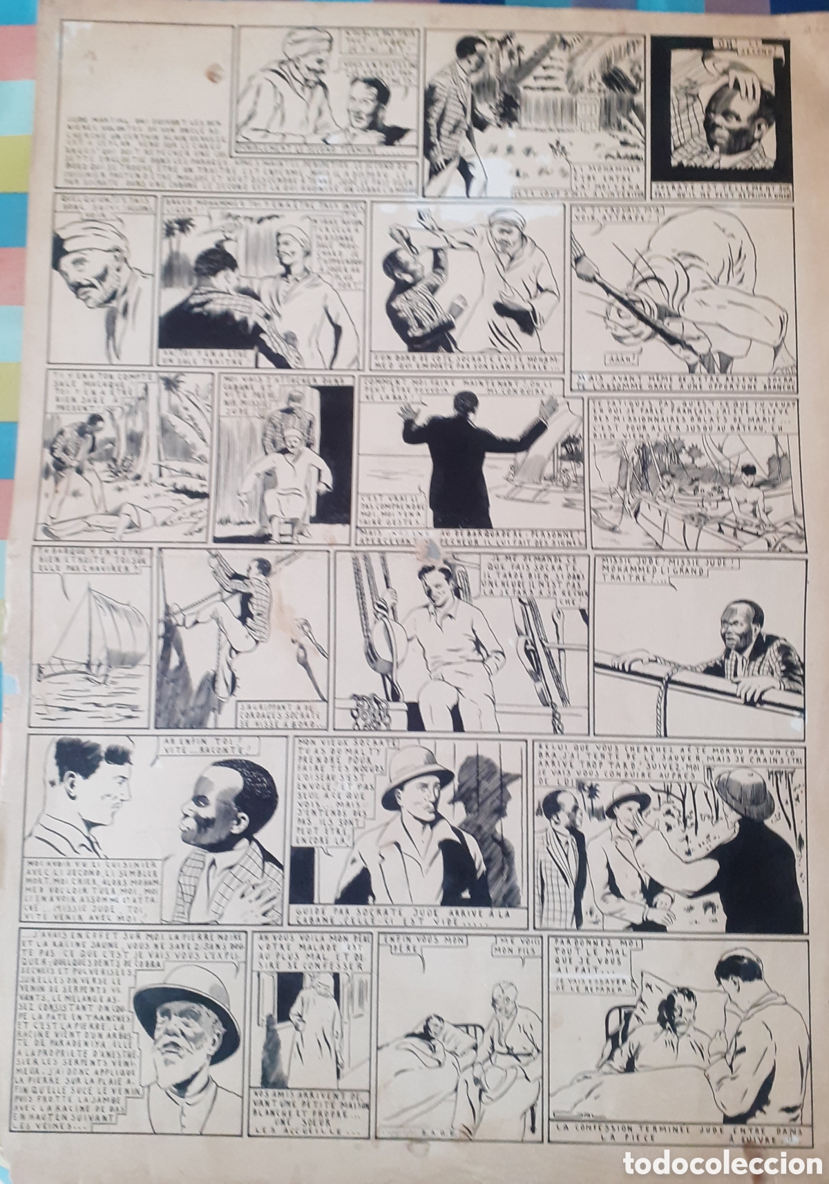 C&oacute;mics: PAGINA DE COMIC ORIGINAL TINTA - Foto 1