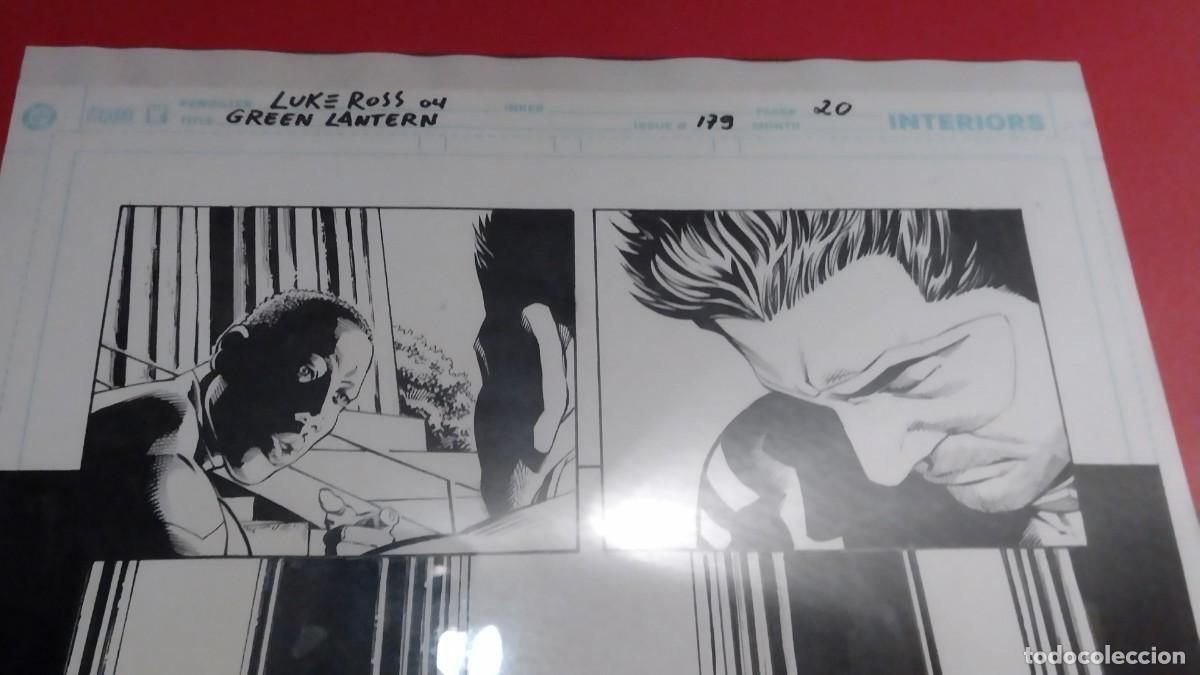 C&oacute;mics: DIBUJO ORIGINAL DEL C&Oacute;MIC GREEN ARROW ORIGINAL LUKE ROSS - Foto 2