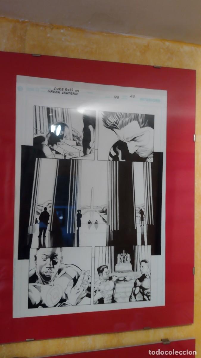 C&oacute;mics: DIBUJO ORIGINAL DEL C&Oacute;MIC GREEN ARROW ORIGINAL LUKE ROSS - Foto 1