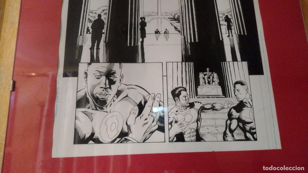 C&oacute;mics: DIBUJO ORIGINAL DEL C&Oacute;MIC GREEN ARROW ORIGINAL LUKE ROSS - Foto 3