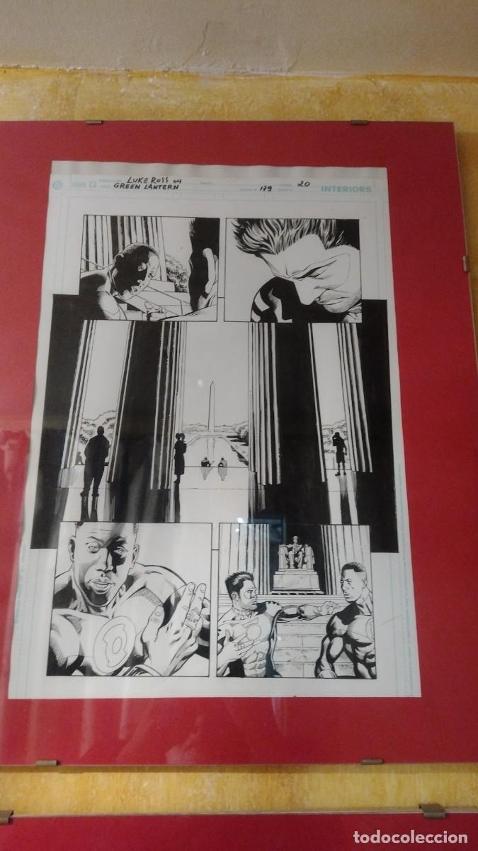 C&oacute;mics: DIBUJO ORIGINAL DEL C&Oacute;MIC GREEN ARROW ORIGINAL LUKE ROSS - Foto 5