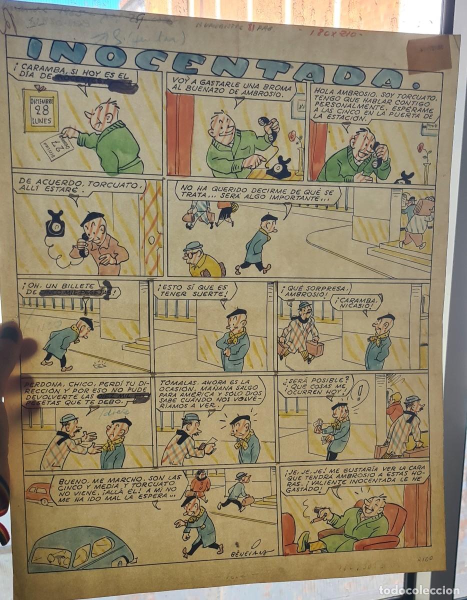 C&oacute;mics: MARINO BENEJAM &rdquo;INOCENTADA&rdquo; ORIGINAL FIRMADO - Foto 8