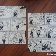 Fumetti: TORPON Y SU AMIGO TAPÓN. POR TORÁ. 2 FRAGMENTOS HISTORIETA INCONCLUSA. AÑOS 1950S