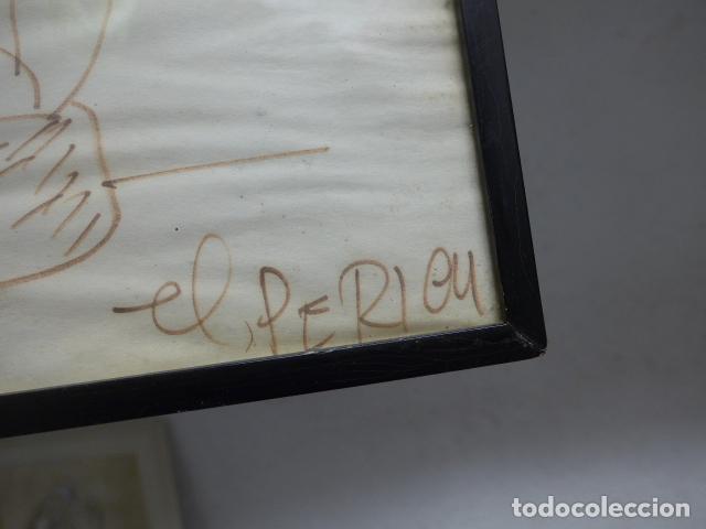 C&oacute;mics: Antiguo dibujo ORIGINAL del dibujante de comics EL PERICH. Tebeos. - Foto 2