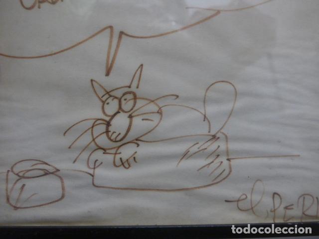C&oacute;mics: Antiguo dibujo ORIGINAL del dibujante de comics EL PERICH. Tebeos. - Foto 3
